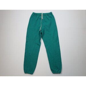 Vtg 80s 90s Russell Athletic Mens Medium Faded Blank Sweatpants Joggers Teal USA